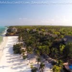 Aerial View of Kichanga lodge from distance zanzibar accommodations deals
