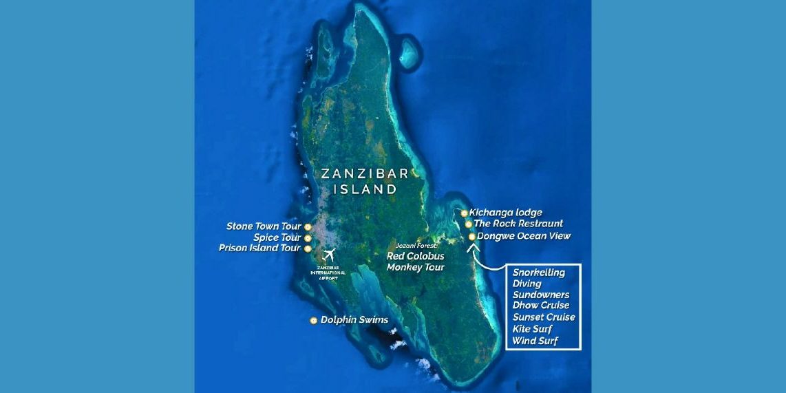 kichanga Lodge Beach Map kichanga Lodge Beach Map