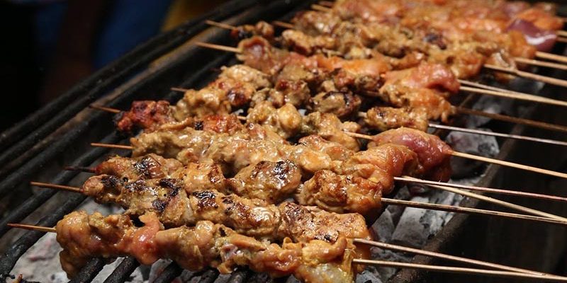 Mshikaki street food in zanzibar Mshikaki street food in zanzibar