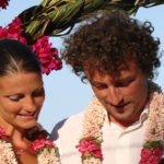 Newly weds at the ceremony